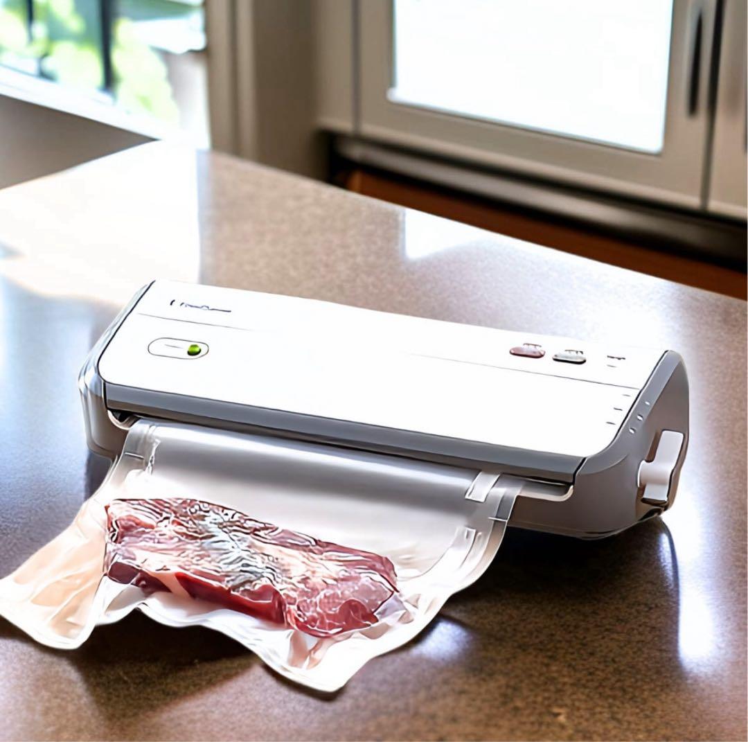 フードセーバー ホワイト　真空パック機 ボックス3台&パックロール2本セット