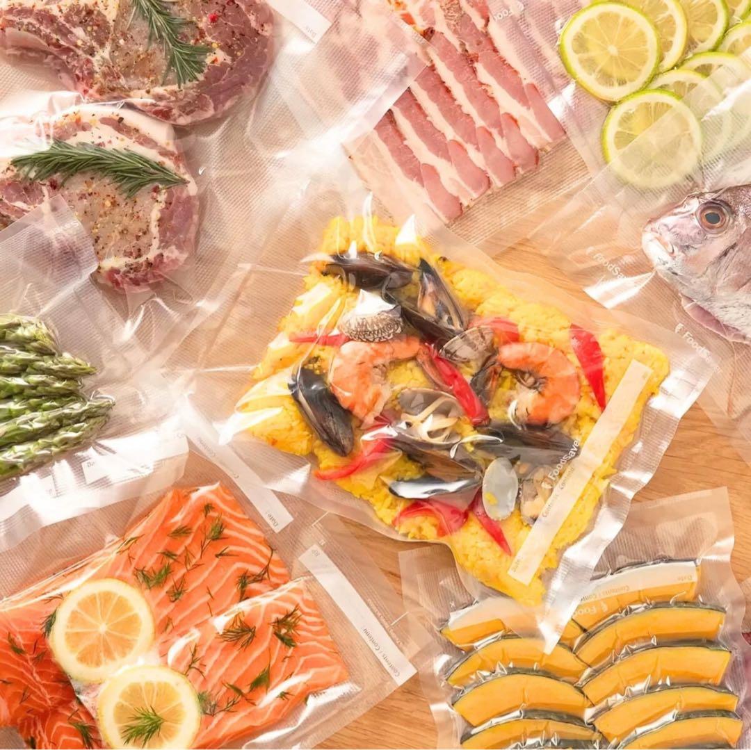 フードセーバー ホワイト　真空パック機 ボックス3台&パックロール2本セット