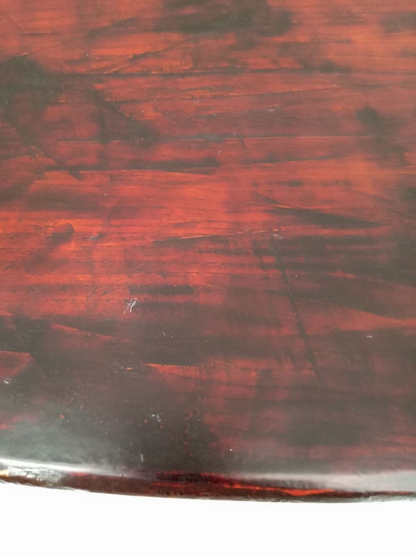 漆器作家　大場芳郎　木製トレー　幅61.5cm