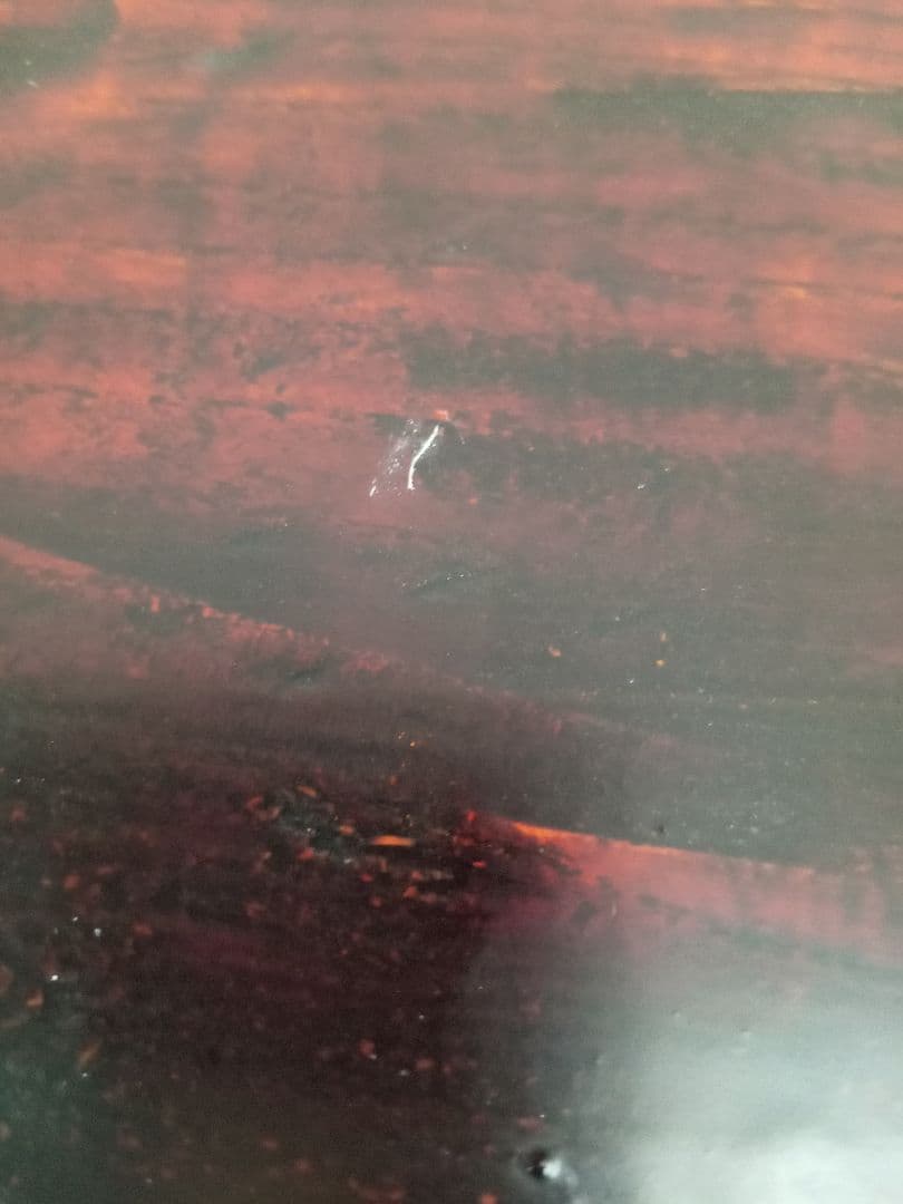 漆器作家　大場芳郎　木製トレー　幅61.5cm