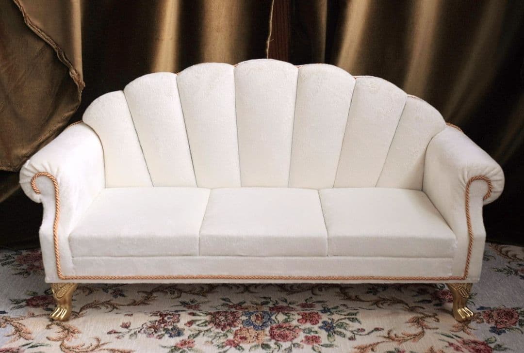 ちえ 1/4シェル型ソファ3人用