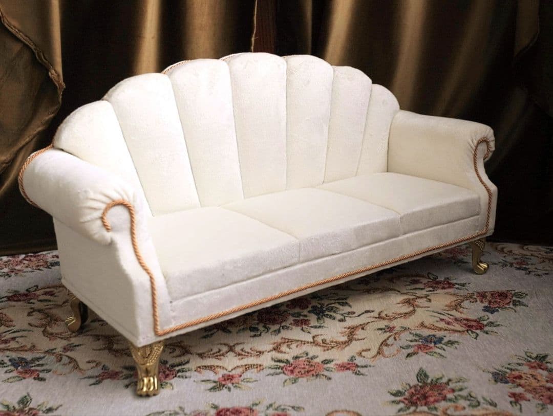 ちえ 1/4シェル型ソファ3人用