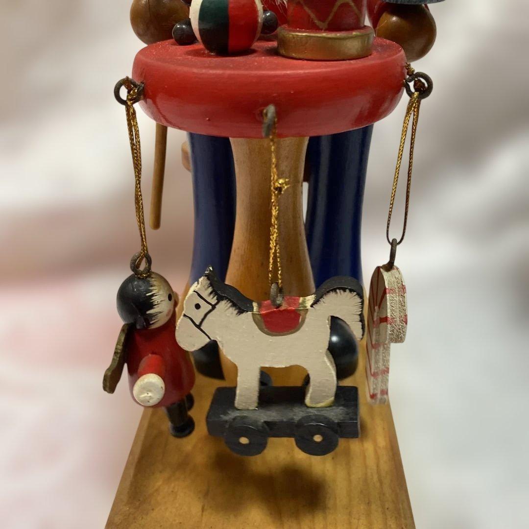 木製くるみ割り人形セット アンティーク クリスマス置物 クリスマス装飾