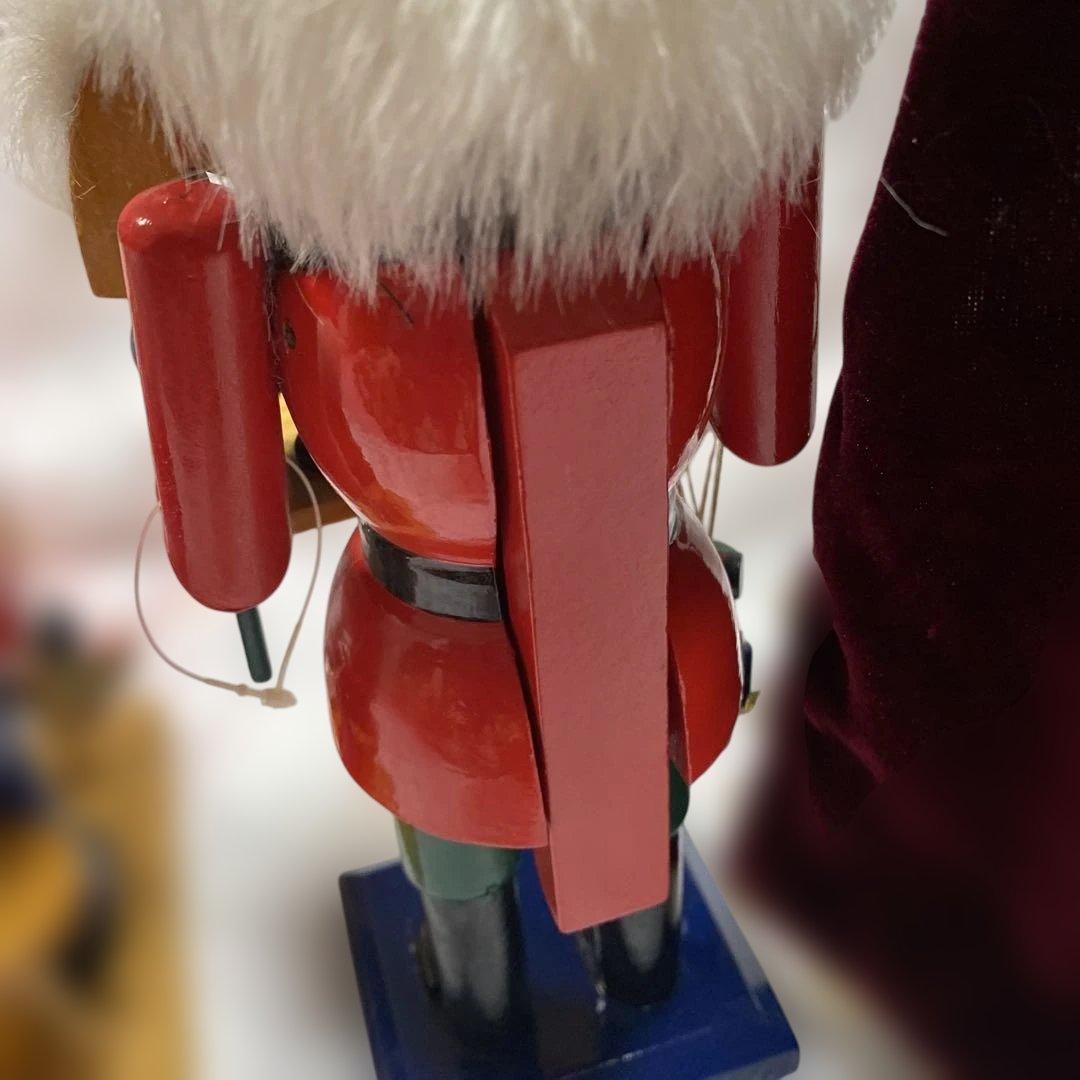 木製くるみ割り人形セット アンティーク クリスマス置物 クリスマス装飾