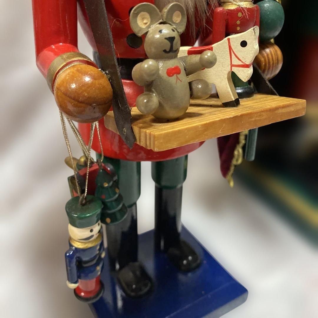 木製くるみ割り人形セット アンティーク クリスマス置物 クリスマス装飾