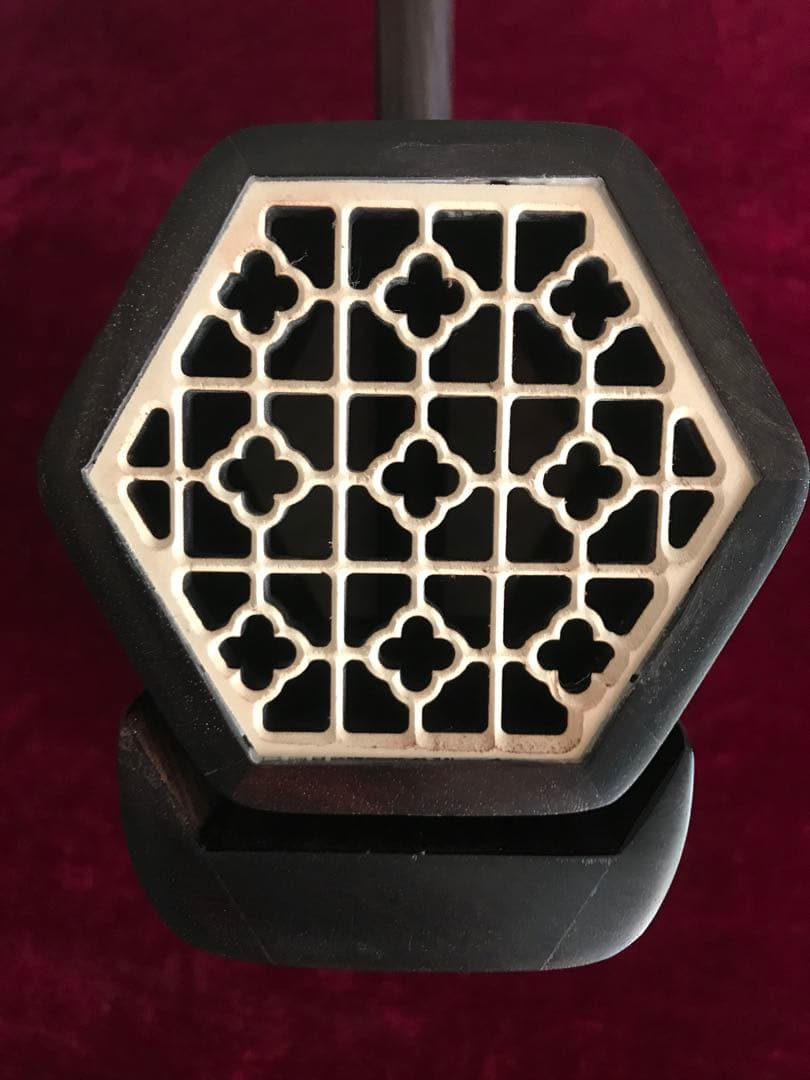 二胡★最上級明清老紅木★錦蛇皮★古月琴坊・万其興製作★十年保証★二胡用品揃い