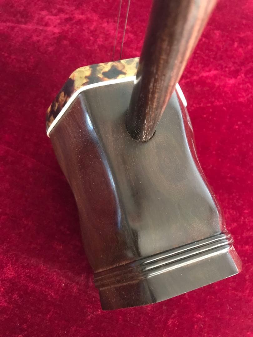 二胡★最上級明清老紅木★錦蛇皮★古月琴坊・万其興製作★十年保証★二胡用品揃い