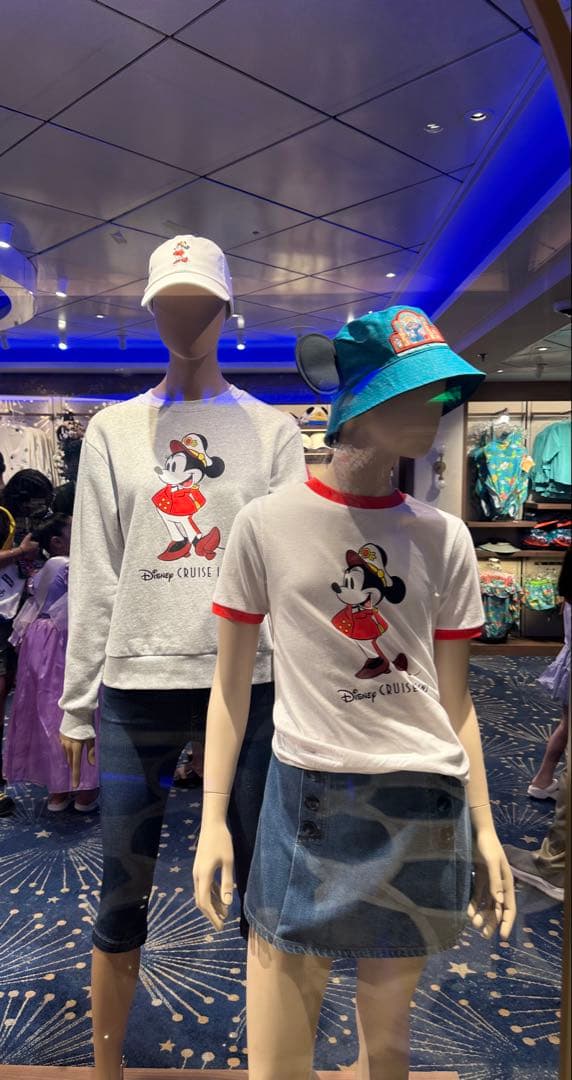 キャプテンミニーちゃんTシャツ　ディズニークルーズアドベンチャー号限定