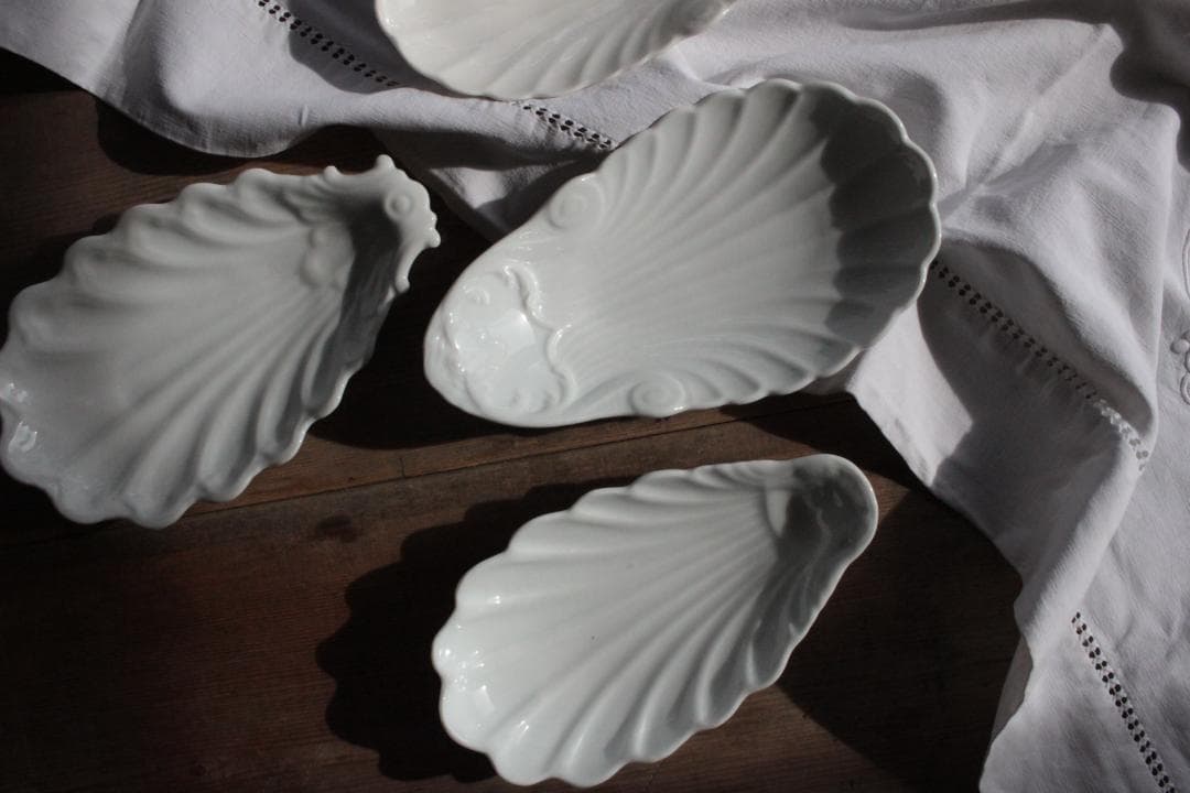 【G】シェル型ラヴィエプレート/フランスアンティーク食器