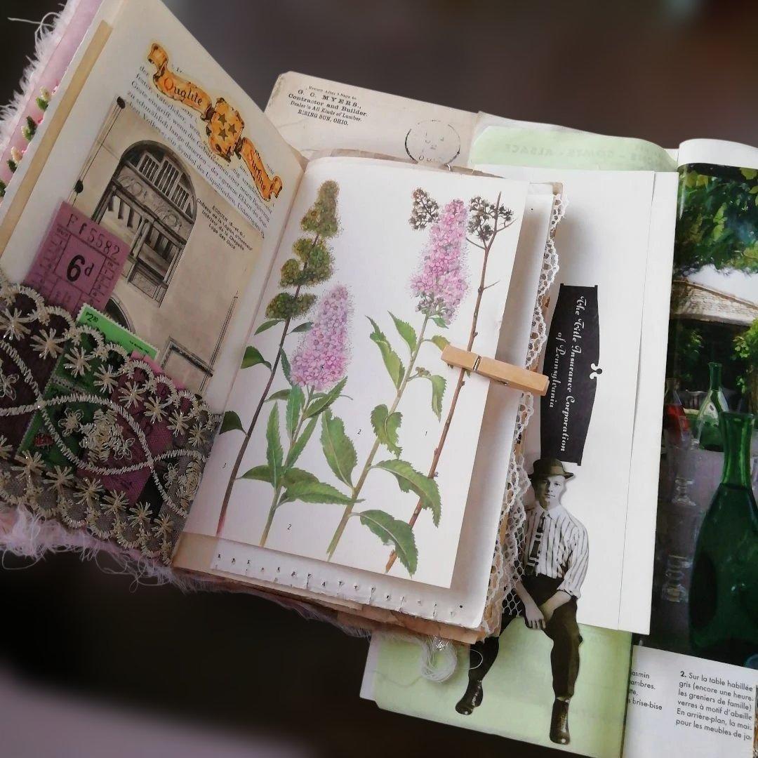 植物のジャンクジャーナル2冊セット 雑記帳ブロカント　ヴィンテージ　アンティーク
