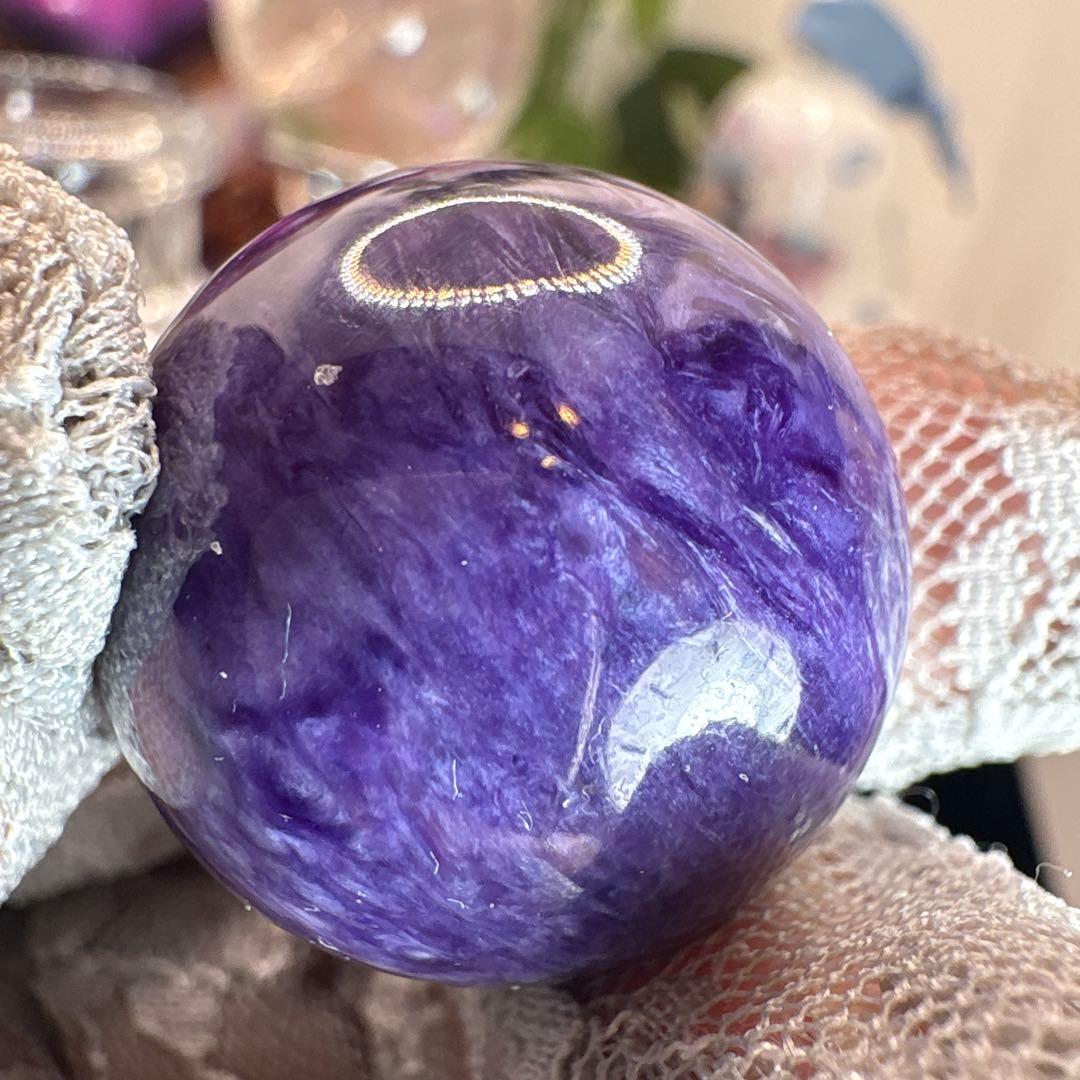 高品質 チャロアイトスフィアNo.2425