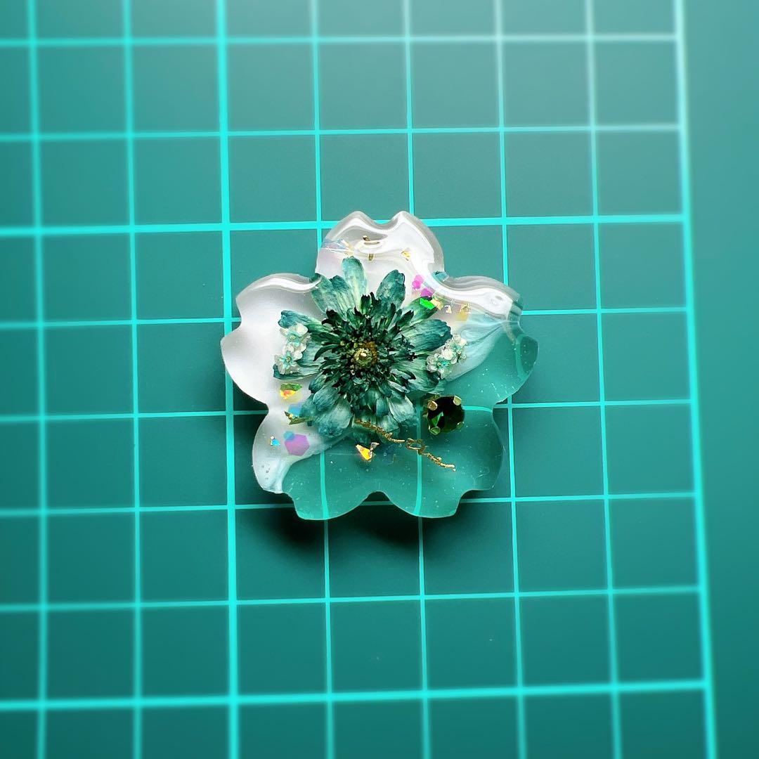 レジン ヘアゴム ドライフラワー No.834