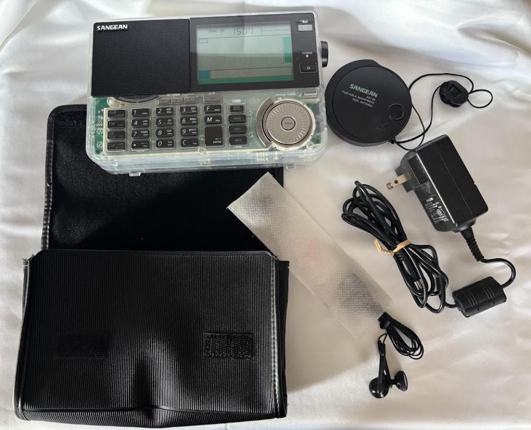 【極美品・自作ATT付】Sangean ATS-909X2J-CL クリアモデル