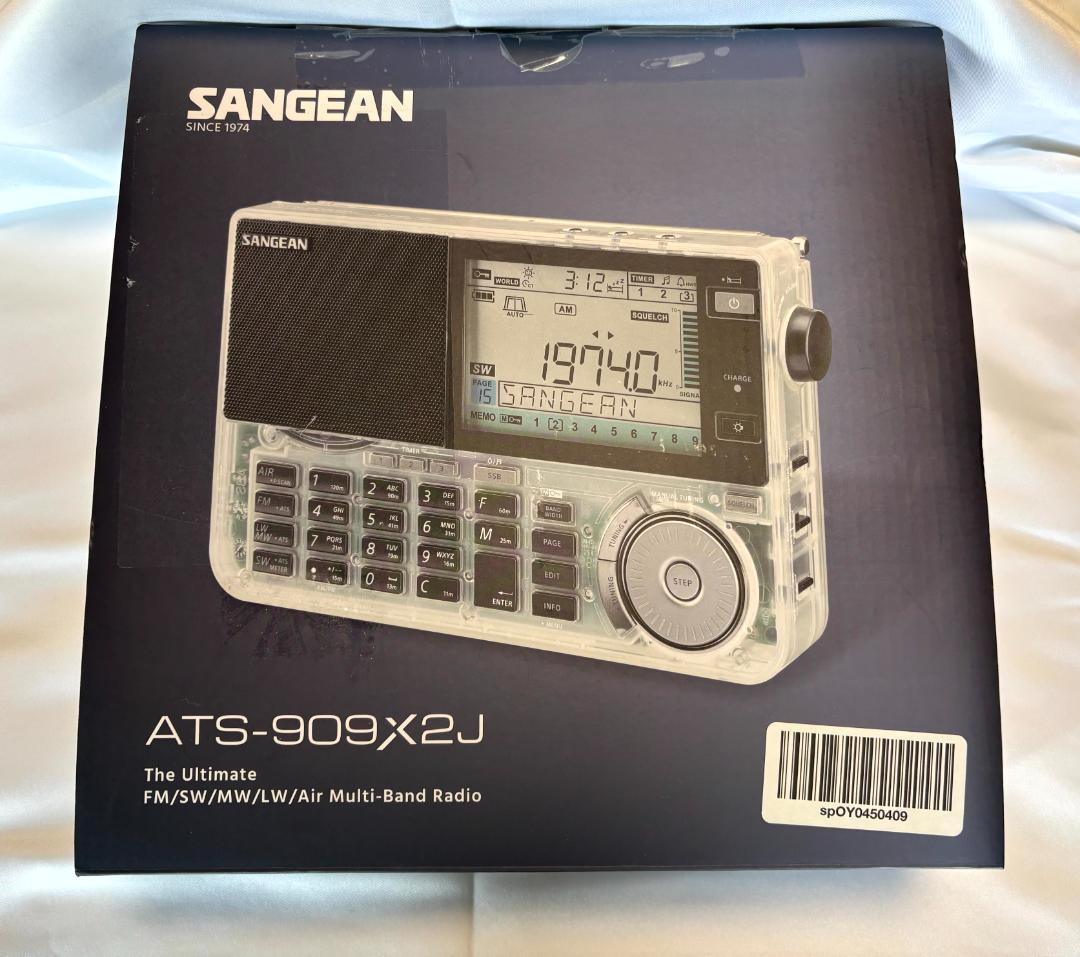 【極美品・自作ATT付】Sangean ATS-909X2J-CL クリアモデル