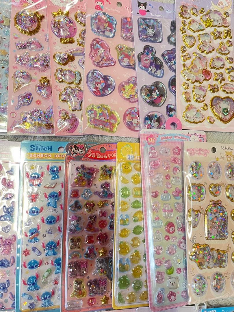 【すべて正規品】 ボンボンドロップシール43点　サンリオ　ディズニー　うるちゅる