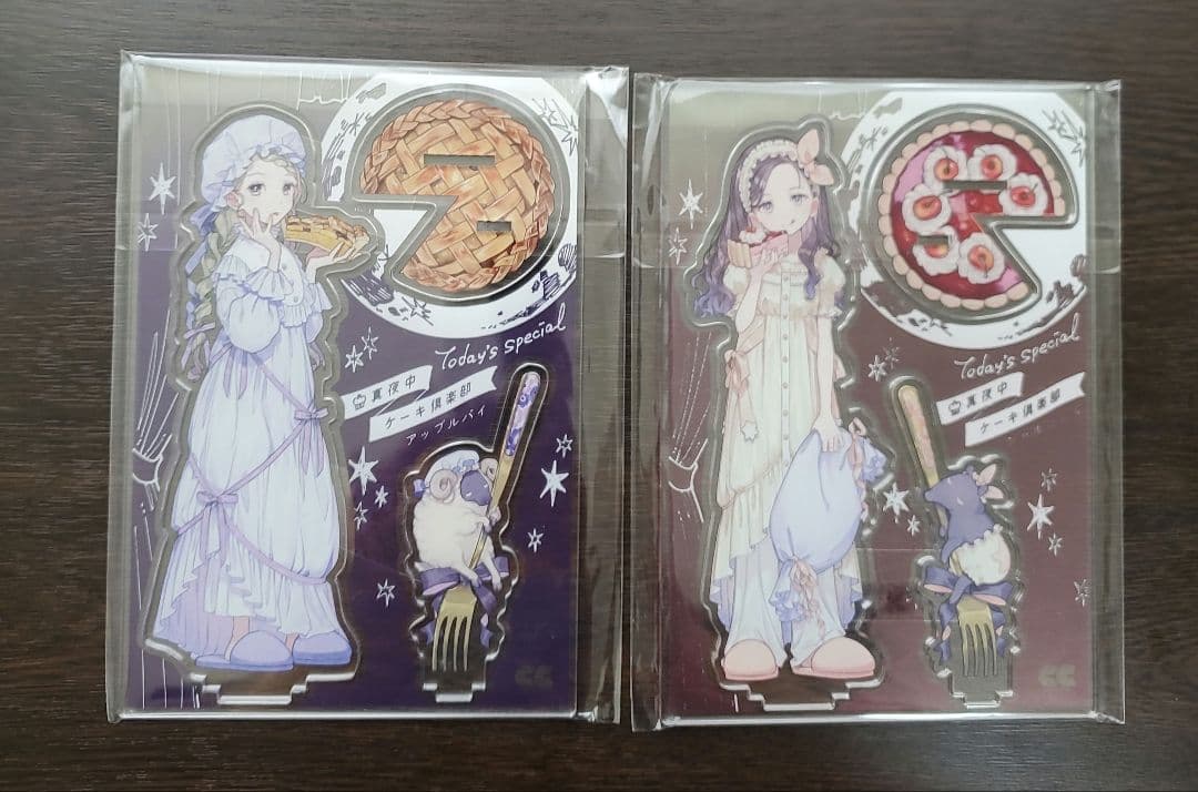 チェリ子　真夜中ケーキ倶楽部　アクリルスタンド2個セット
