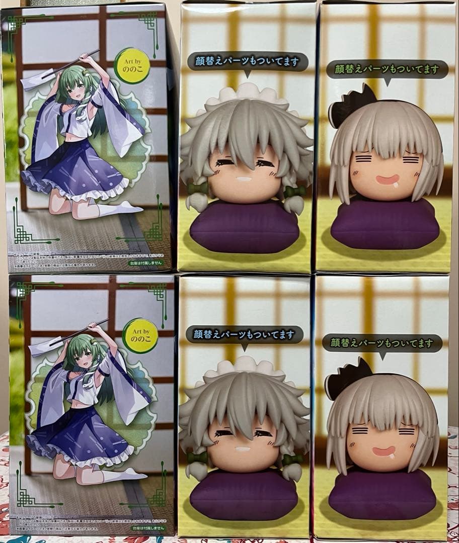 東方プロジェクトシリーズフィギュア　十六夜咲夜と魂魄妖夢と東風谷早苗の6体セット