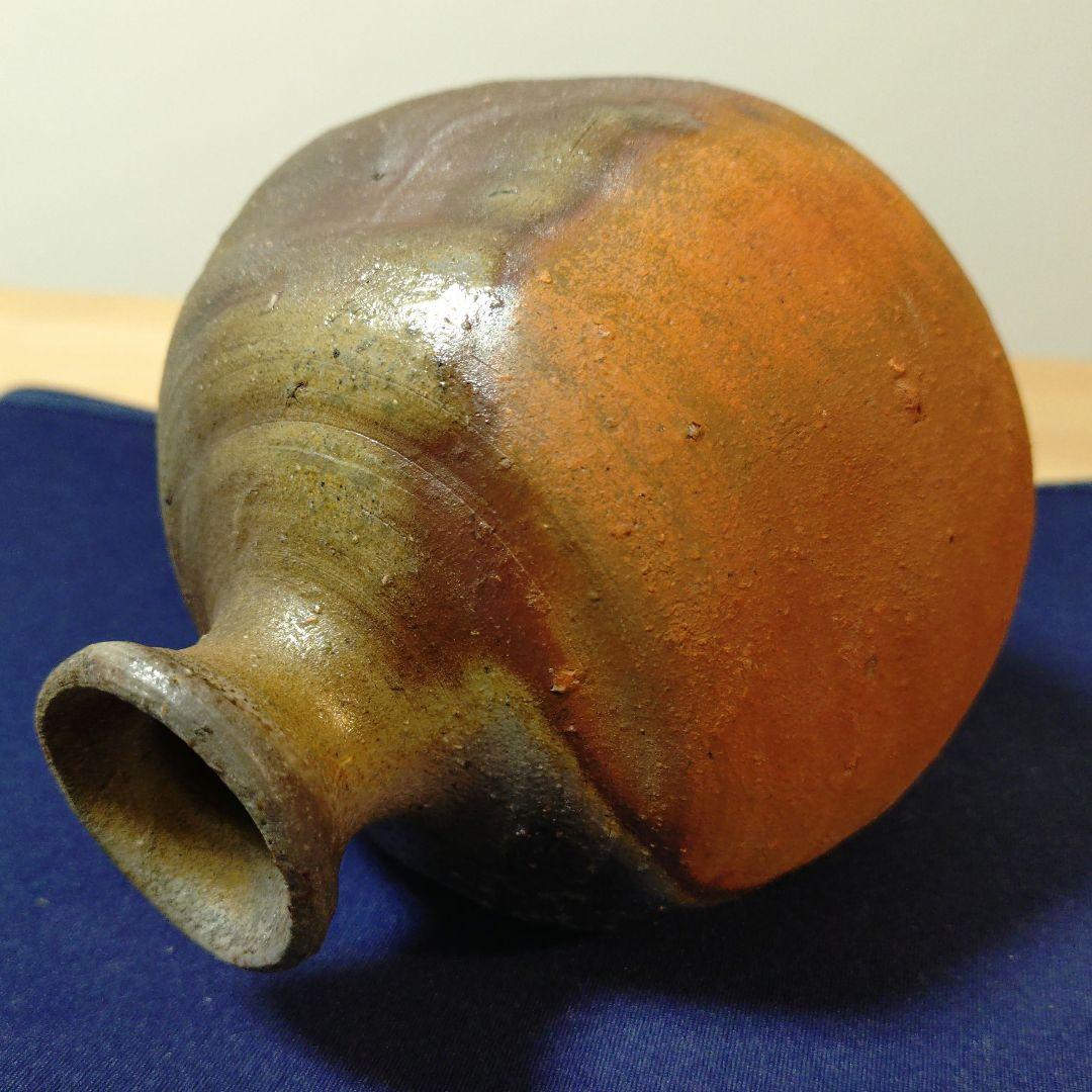 【備前焼】中村六郎　備前窯変徳利