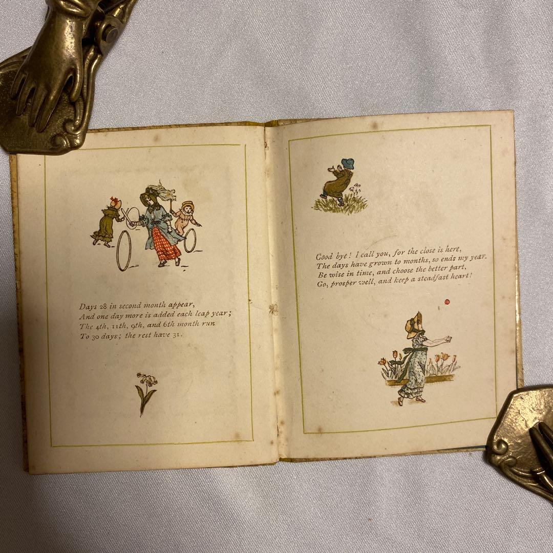 1883年　年鑑カレンダー　ケイト・グリーナウェイ　アンティーク　ヴィンテージ