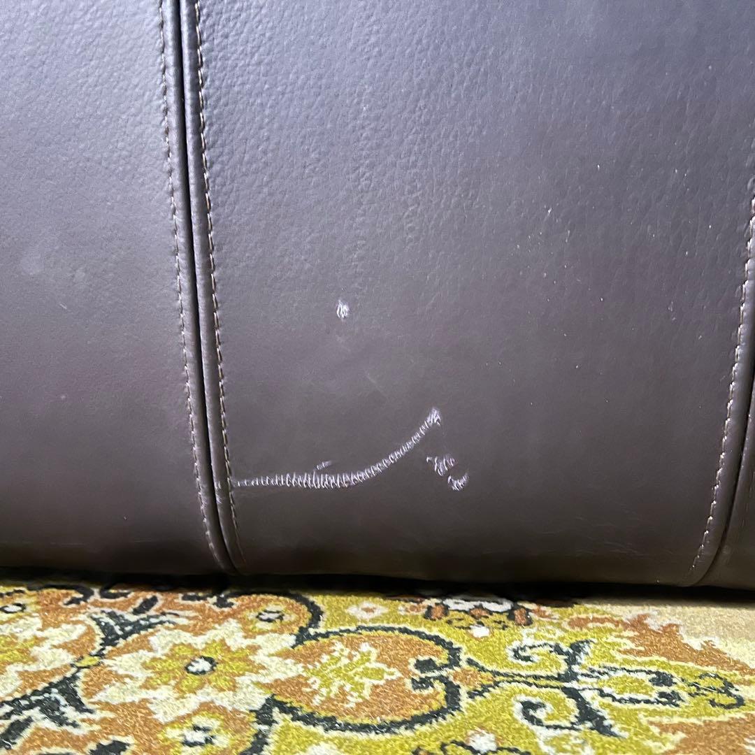 ꧁クラシック家具꧂クッション付2人掛けレザーソファ アーム 合成皮革 リビング