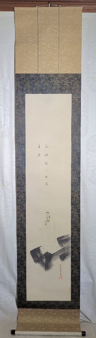 大谷光演(句仏)　観音図　掛け軸　箱無し　仏画　仏教美術　書画、骨董品、美術品