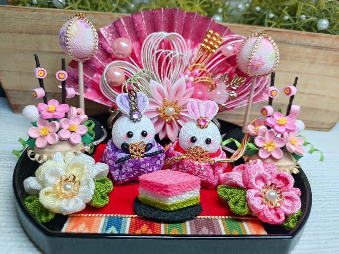 ♦10*13♦2026♦★節分飾り*つまみ細工*仲良し鬼さん飾り★♦他…♥