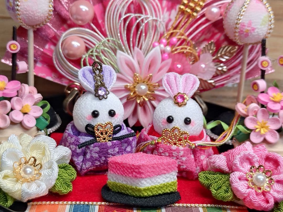 ♦10*13♦2026♦★節分飾り*つまみ細工*仲良し鬼さん飾り★♦他…♥