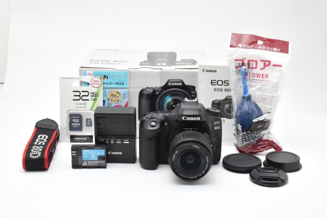 スマホ転送OK⭐️Canon EOS 80D 標準レンズセット USM 元箱付き