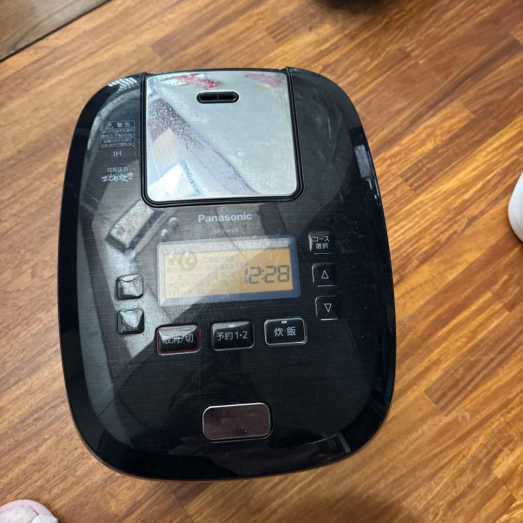 Panasonic IH炊飯器 SR-PA189 黒中古