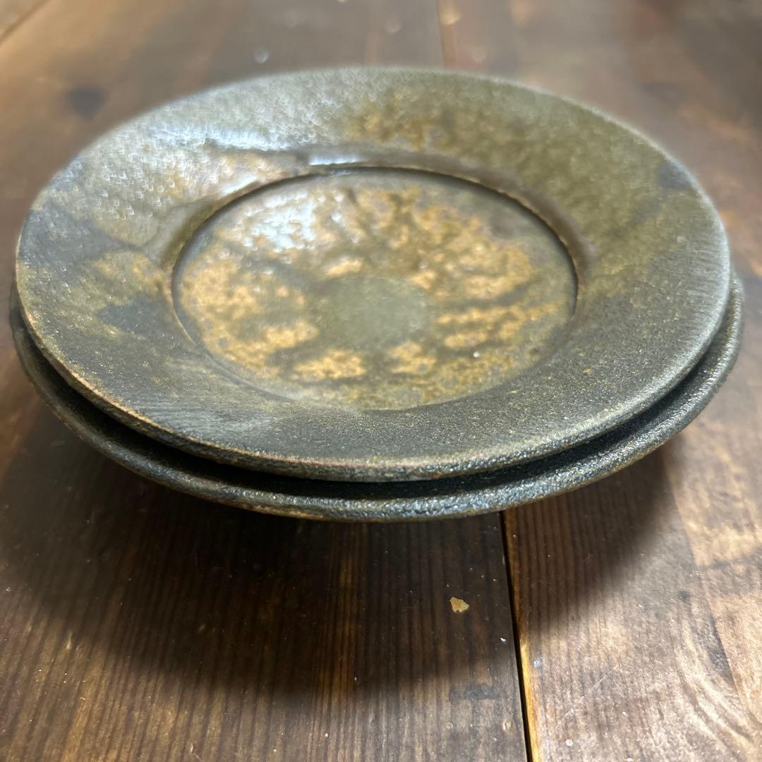 作家　陶芸作家　5寸皿　２枚