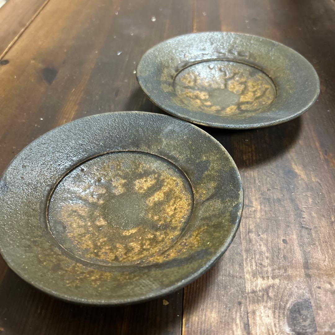作家　陶芸作家　5寸皿　２枚