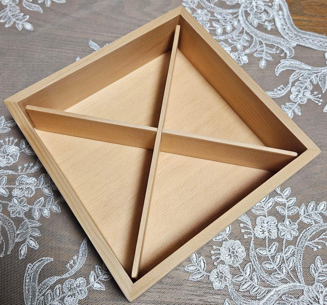 木製 三段重箱 新品 ②