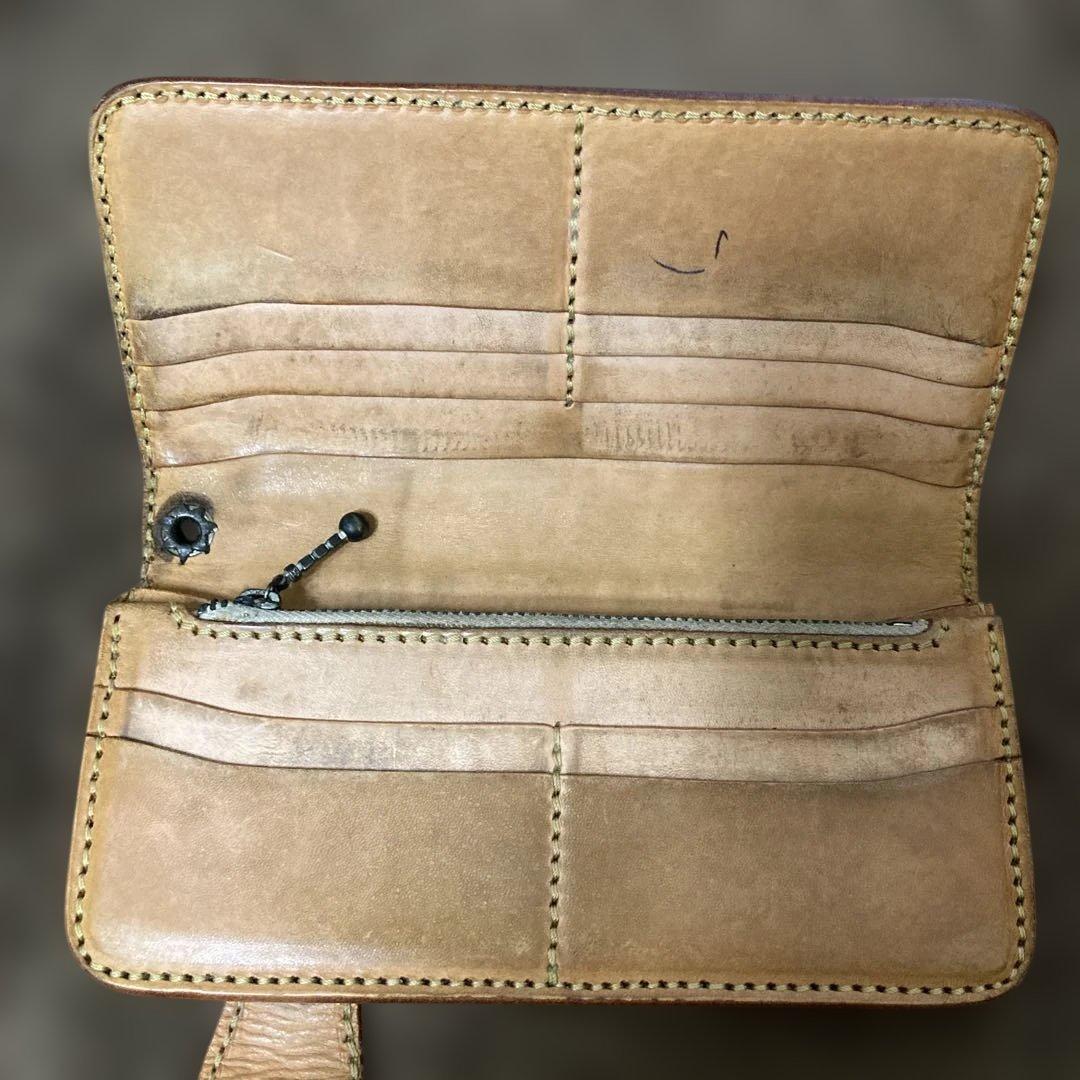 カービングウォレット バイカーズウォレット ライダー　長財布　ハンドメイド