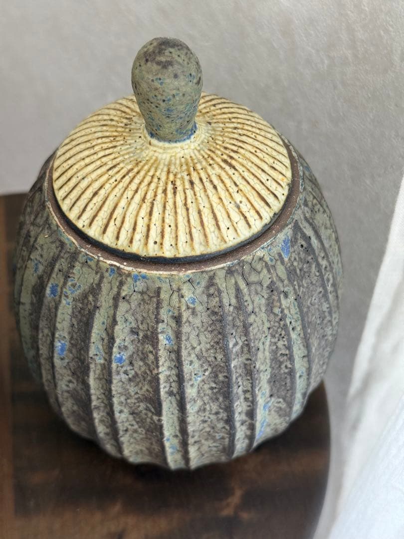 額賀章夫 蓋もの プリーツワーク 未使用品