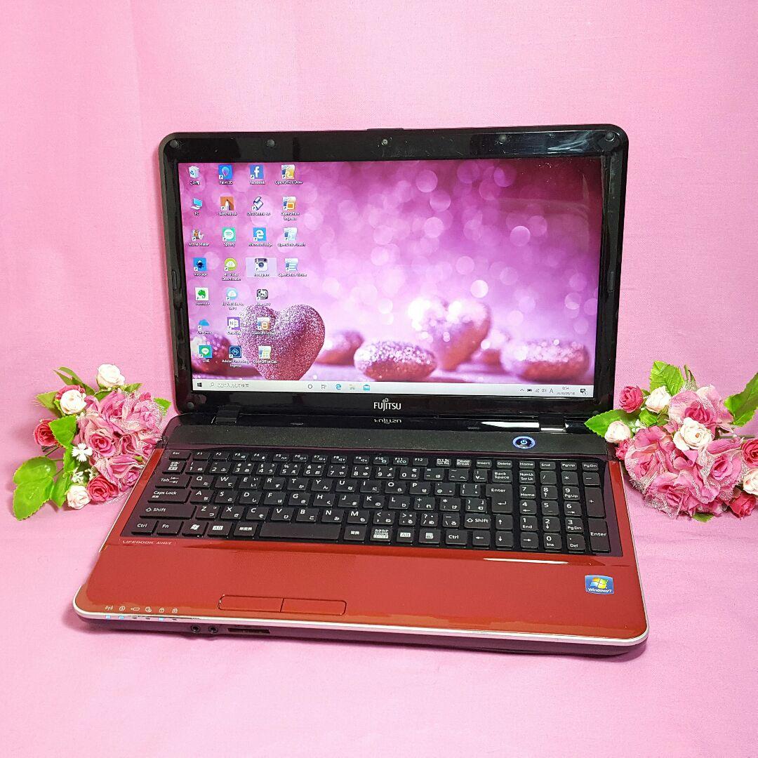 ❇レッド❇Win10❇HDMI&テンキ❇メモリ4G❇WEBカメラ❇テレワーク可能