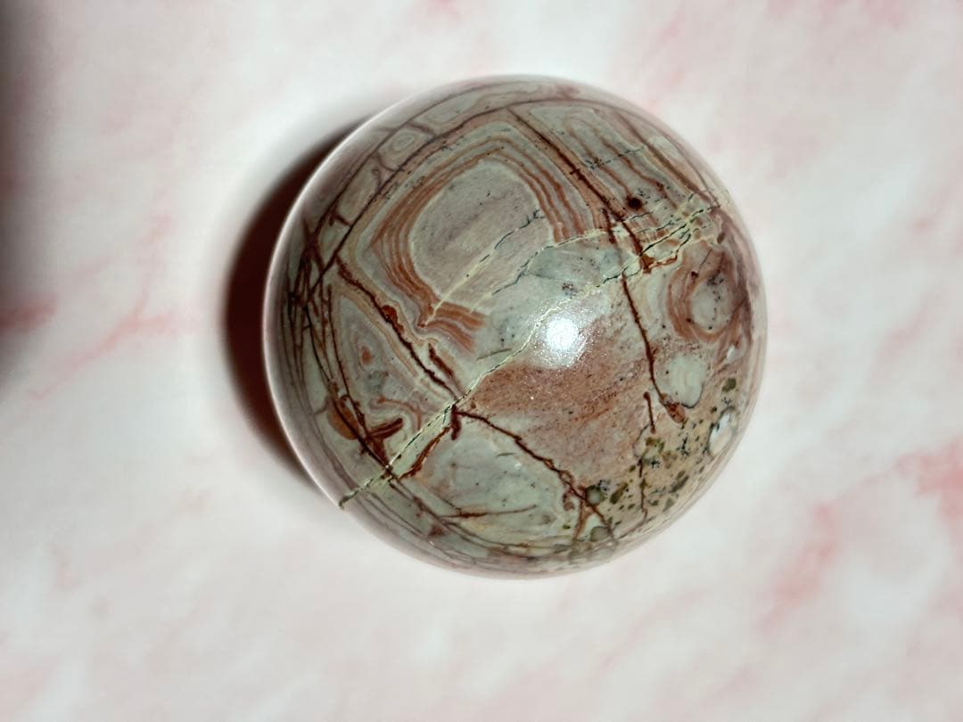 ピクチャージャスパー　スフィア　高品質　ハイグレード　かわいい