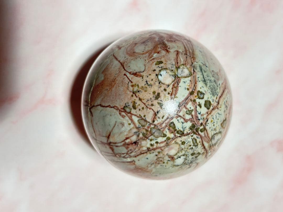 ピクチャージャスパー　スフィア　高品質　ハイグレード　かわいい