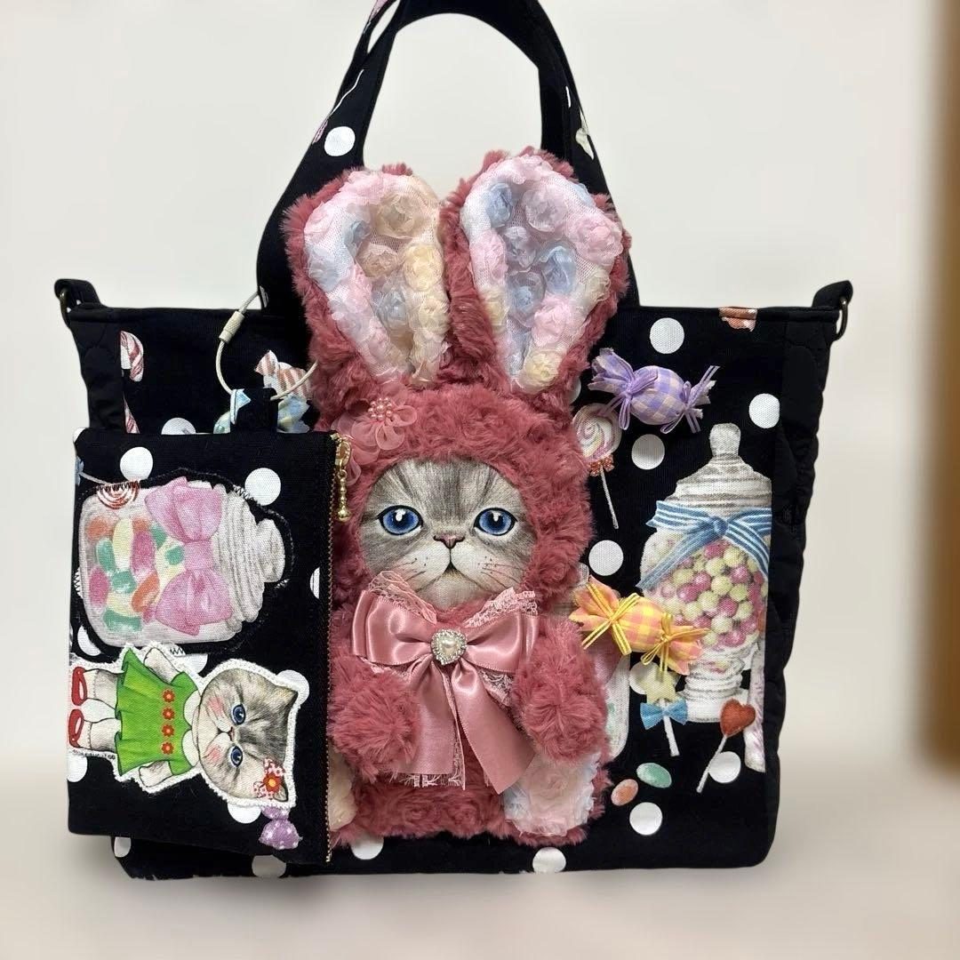 コヤンイサムチョン　Bigうさぎルミちゃん　キャンディートート＆ポーチ