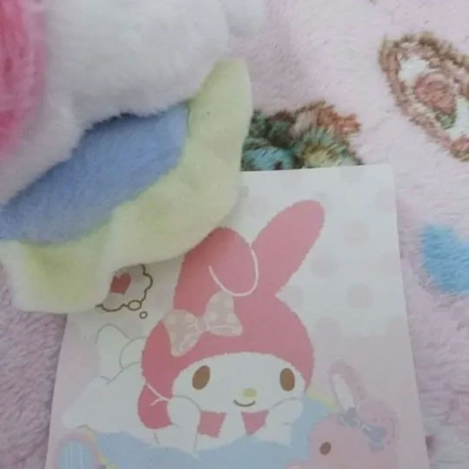 激レア平成レトロ新品未使用タグ付マイメロ マスコットホルダー フワメロ