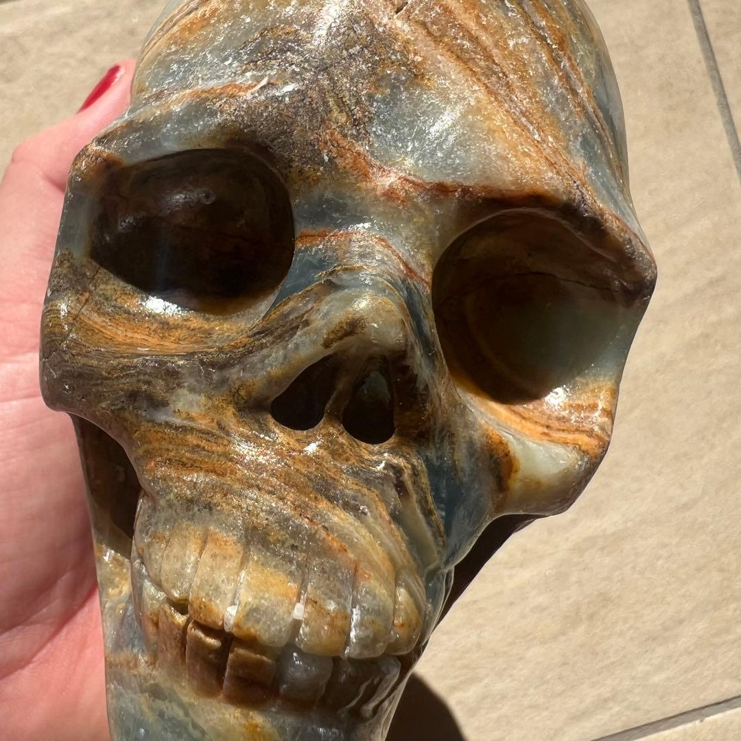 ブルーオニキス　スカル