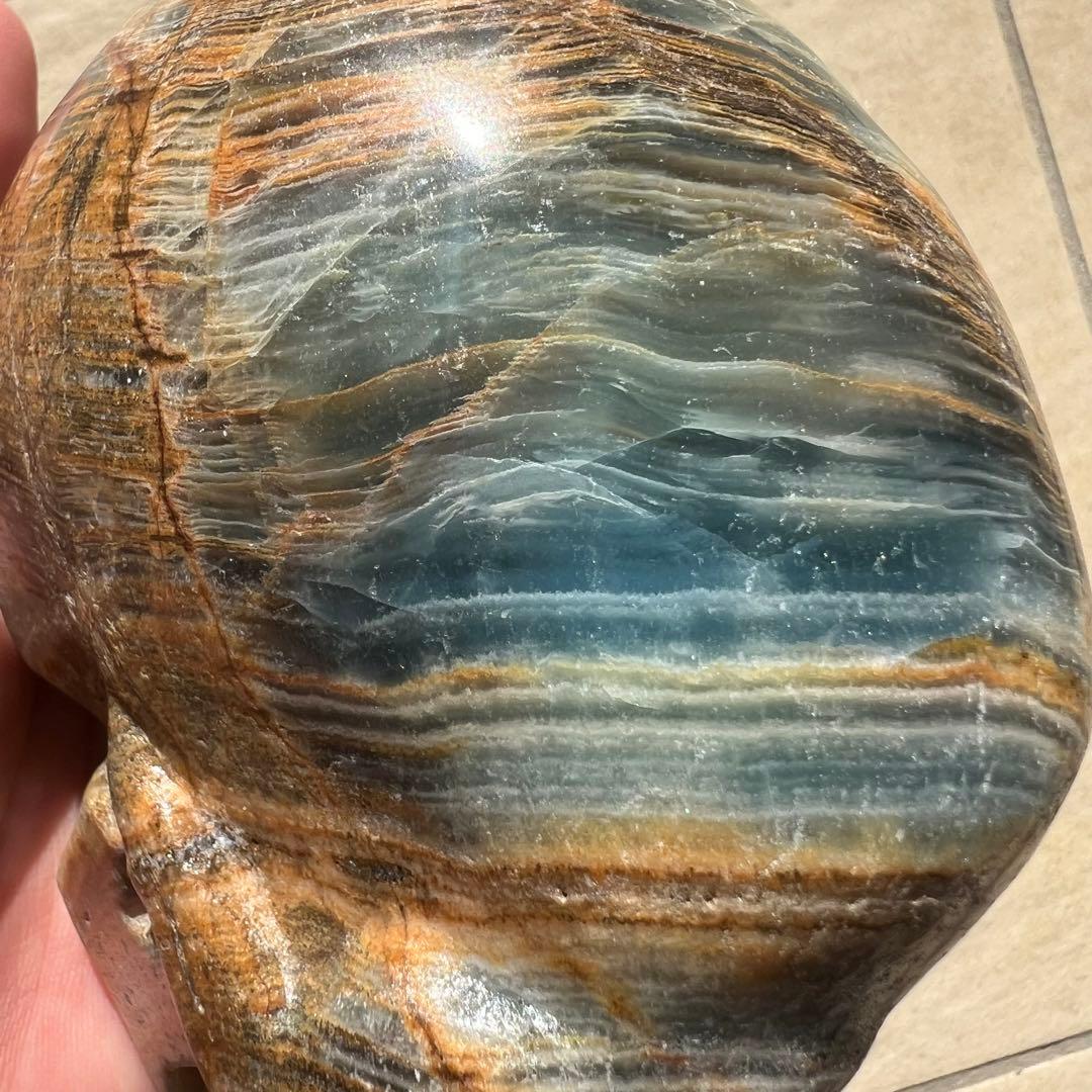 ブルーオニキス　スカル