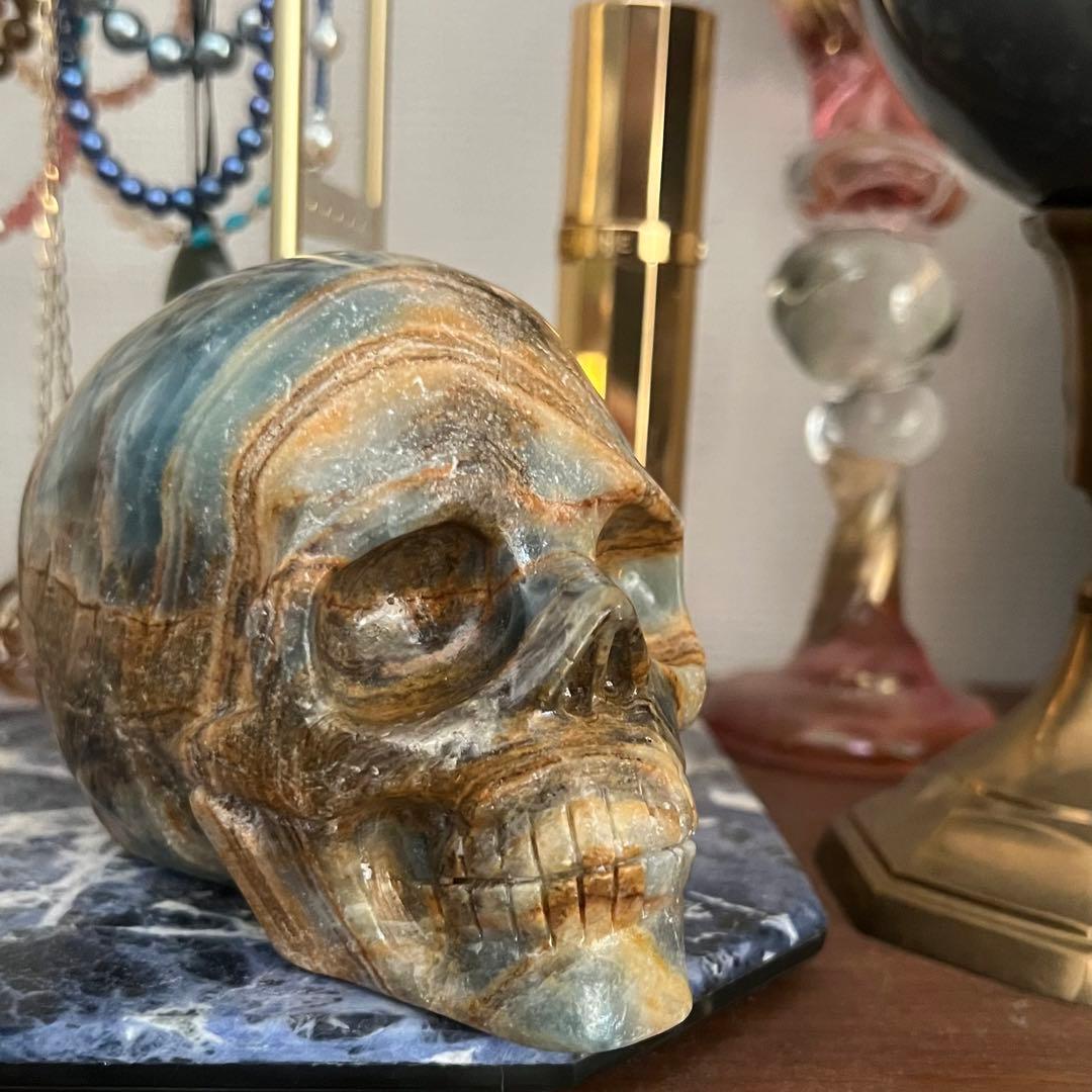 ブルーオニキス　スカル