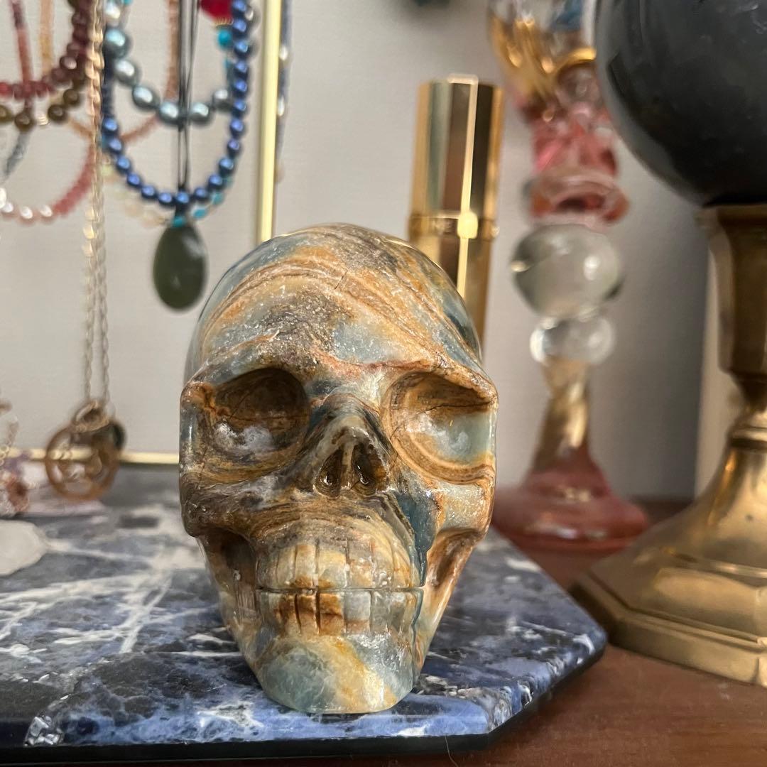 ブルーオニキス　スカル