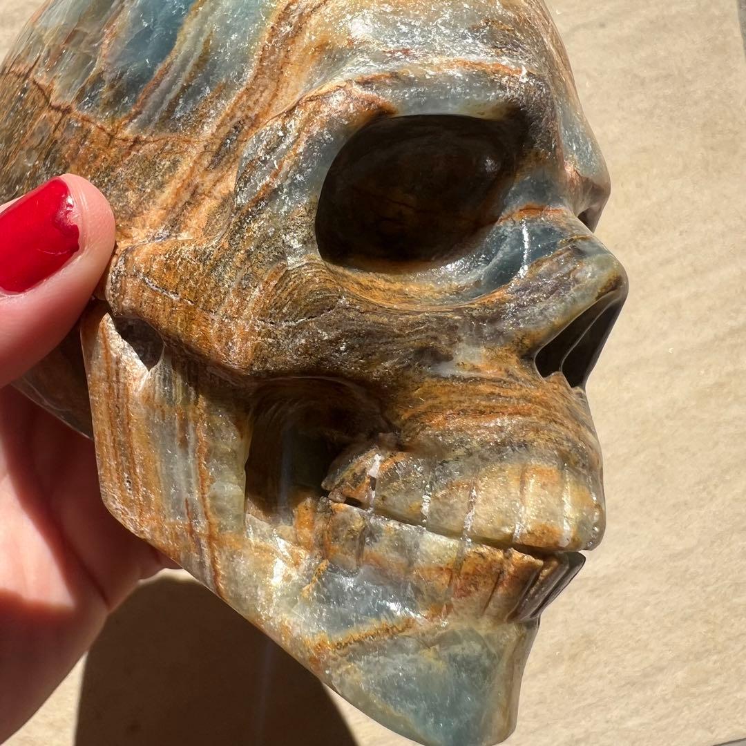 ブルーオニキス　スカル