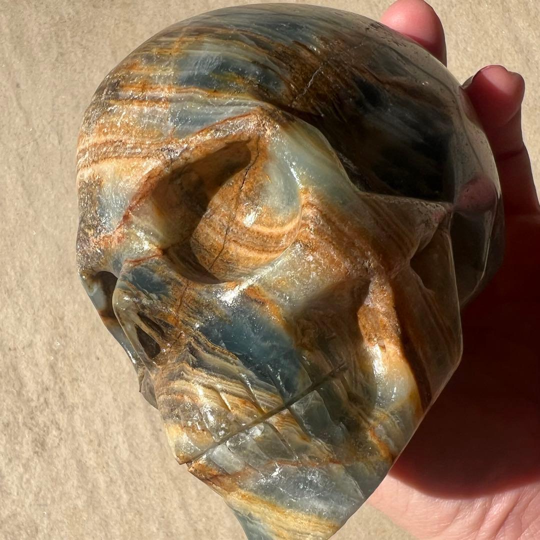 ブルーオニキス　スカル