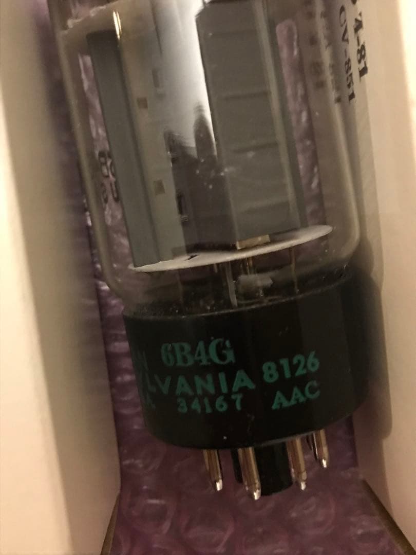 真空管 6B4G 米SILVANIA社2本
