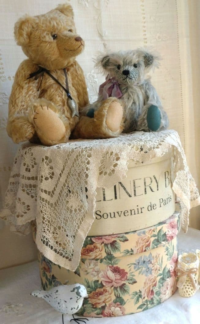 アンティーク風 小物入れ ハットボックス ［No.FR-0026］