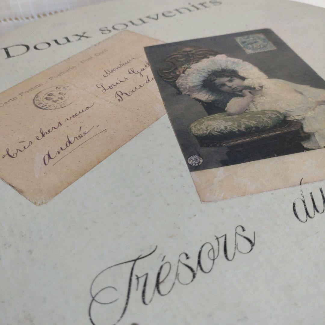 アンティーク風 小物入れ ハットボックス ［No.FR-0026］