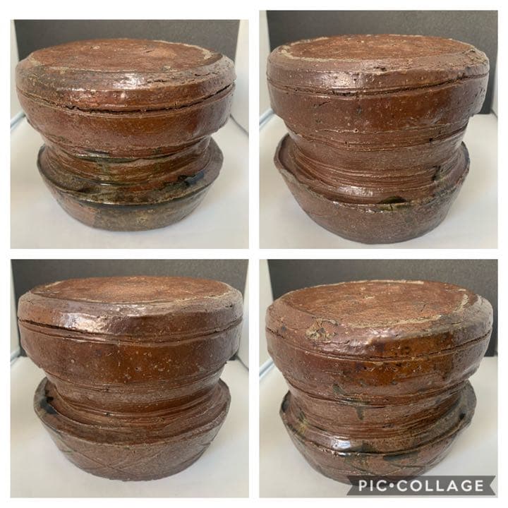 古丹羽名品展出品作品　胴締水指　桃山時代　茶道具