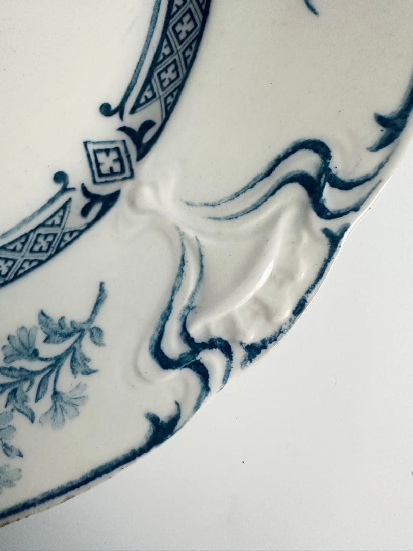 st amand サンタマン　フランス　アンティーク　プレート　皿　ブロカント